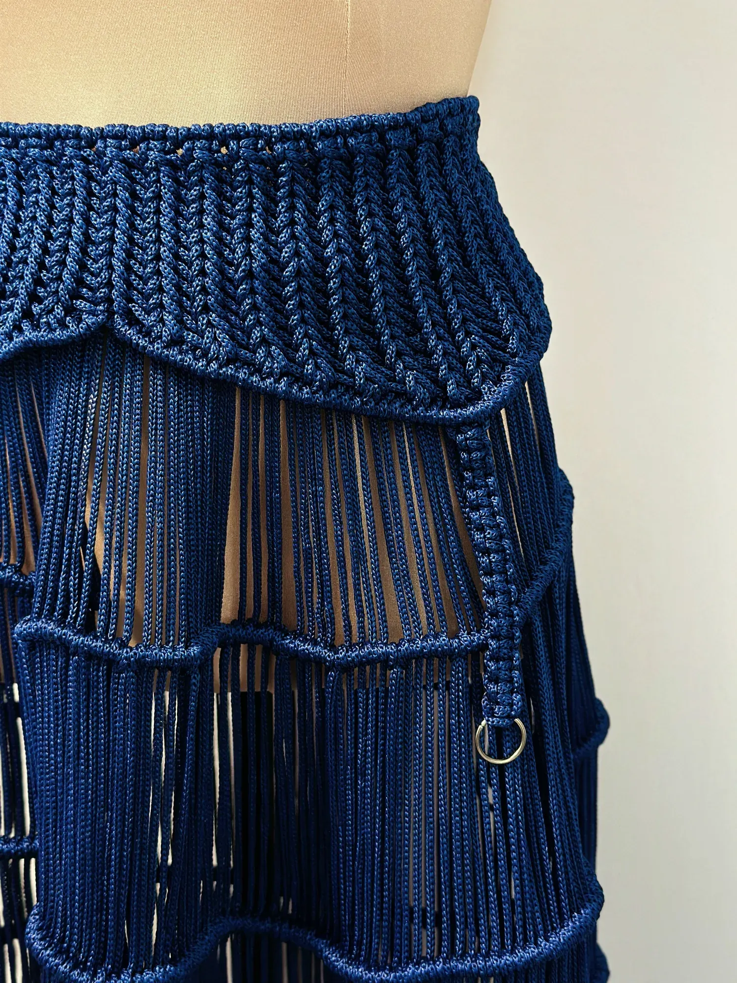 Positano Beach Corset Belt & Fringe Maxi Skirt Set – Luxury Two-Piece Statement Outfit for Elegant Evening, Formal & Resort Wear