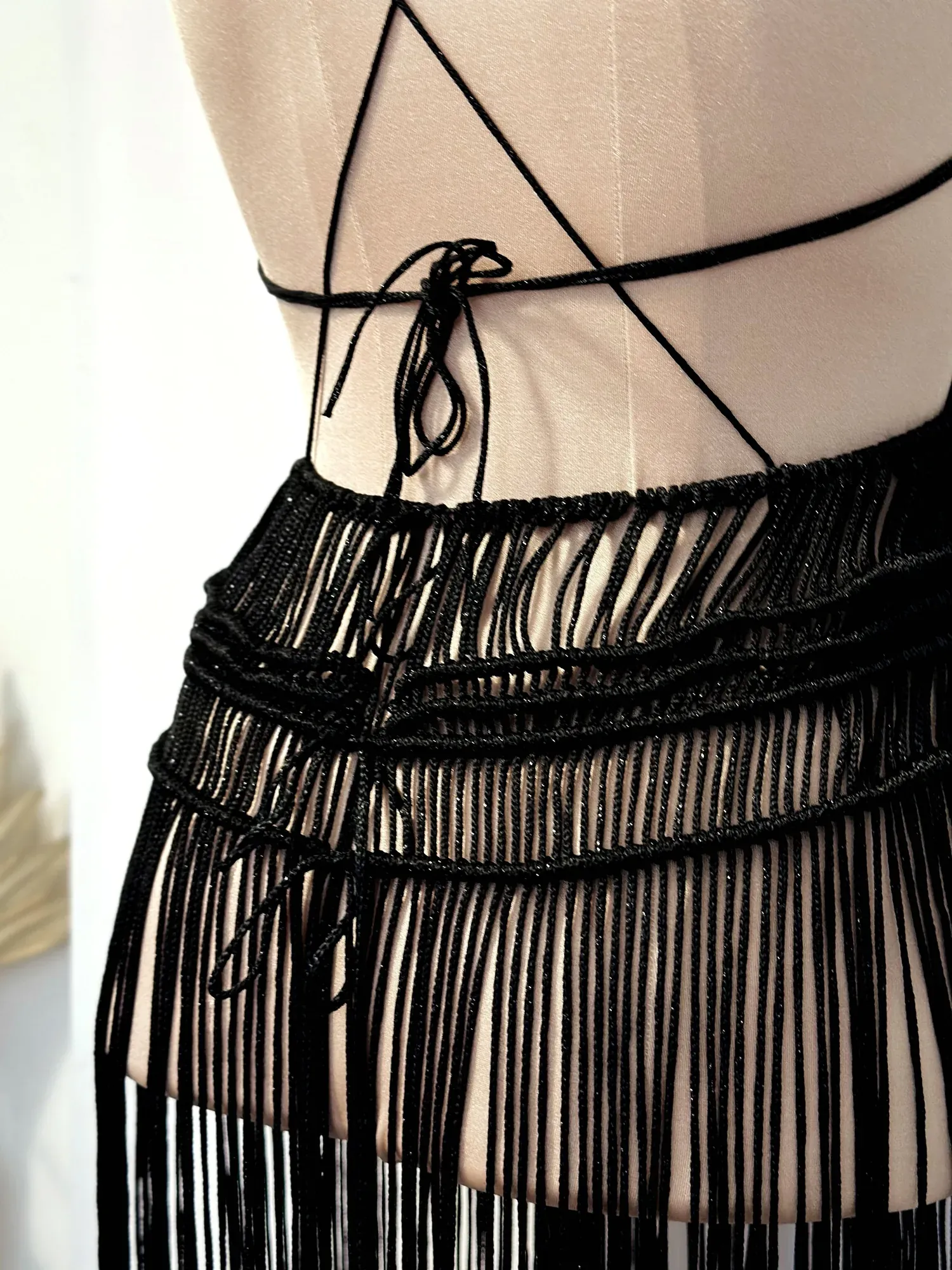 Luxury Long Fringe  Bustier Dress "PARIS"